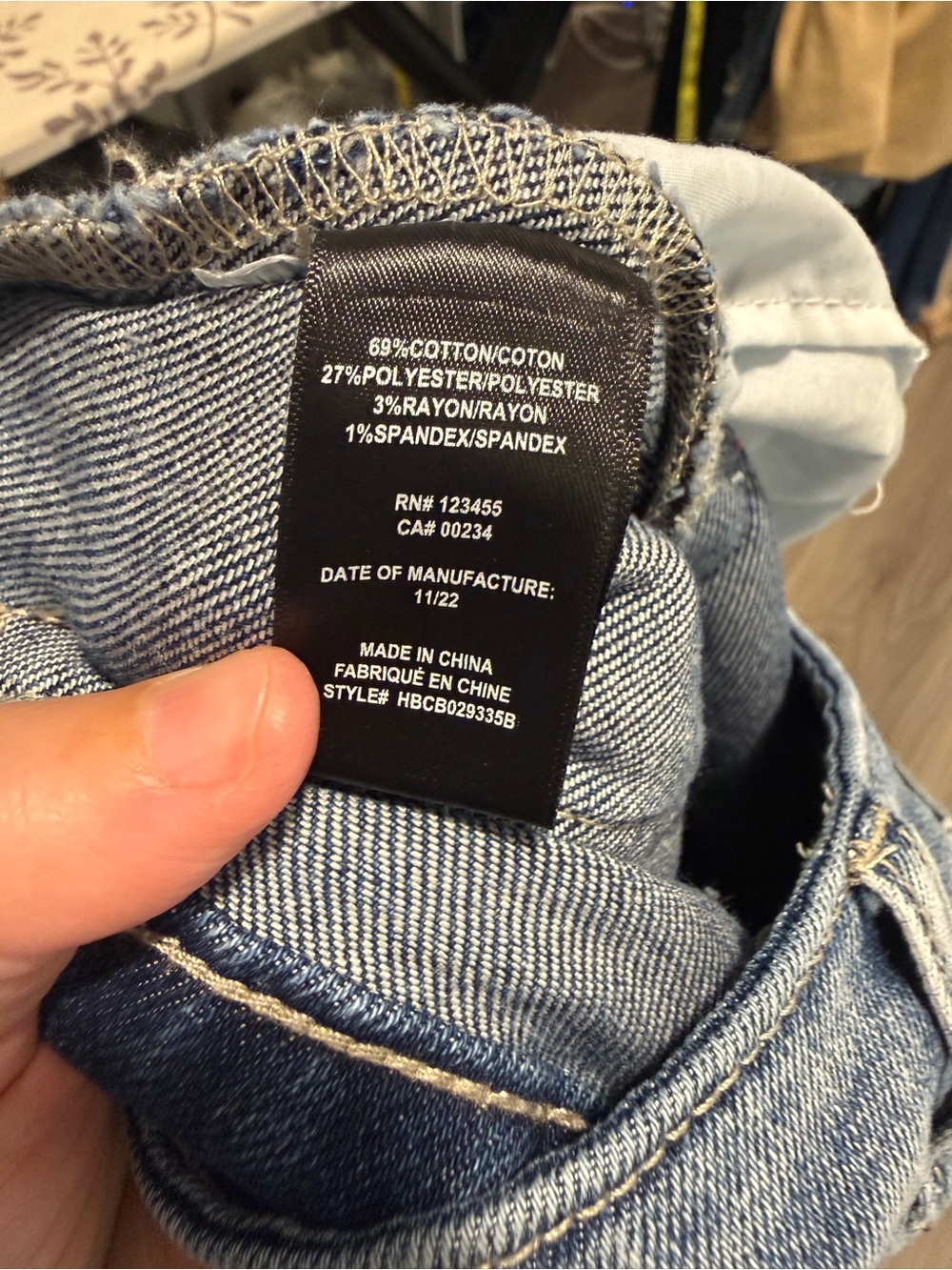 Design Lab Patchwork Flare Jeans (Tall) - Picture 7 of 7